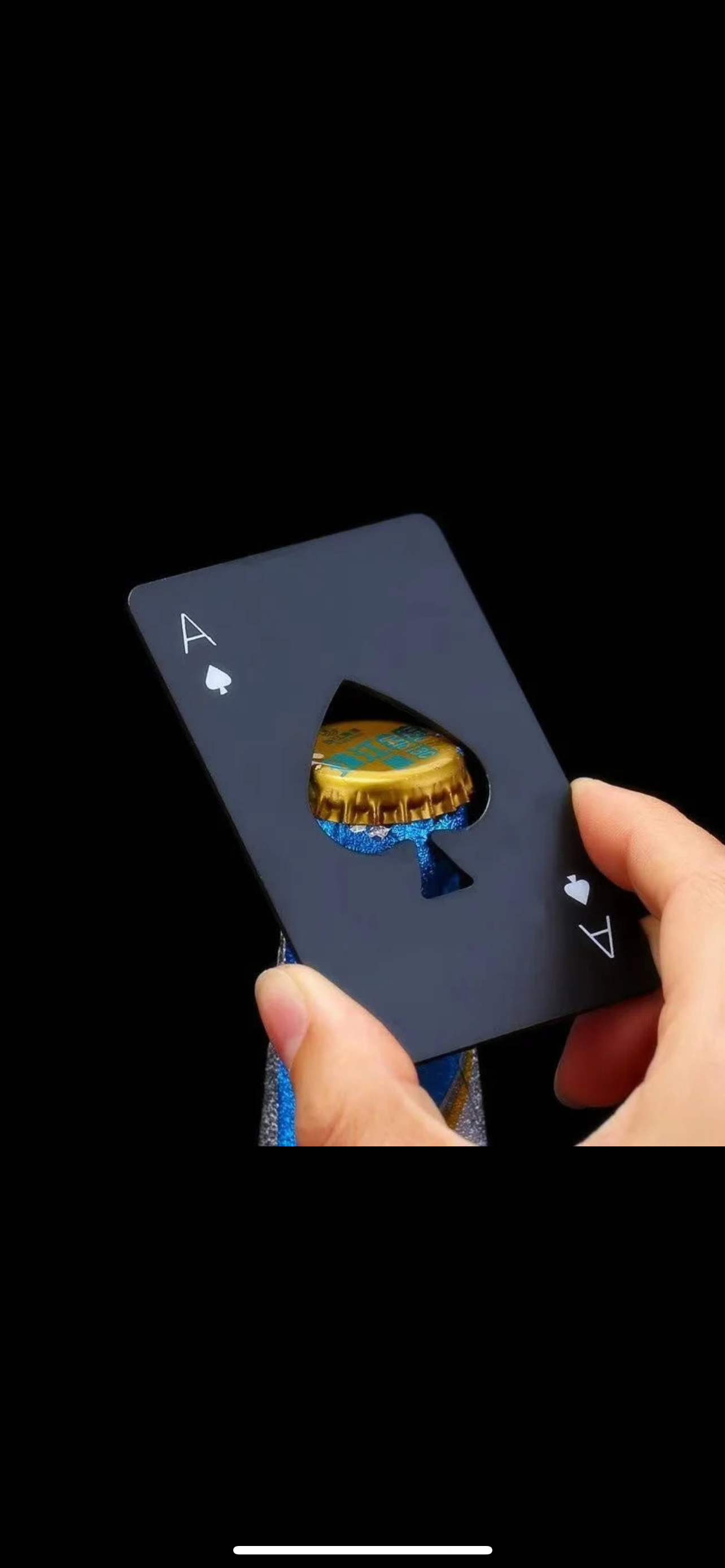 New Stainless Steel Metal Poker Game Waterproof Blackjack Game Toss Durable Silver Card Poker Opener