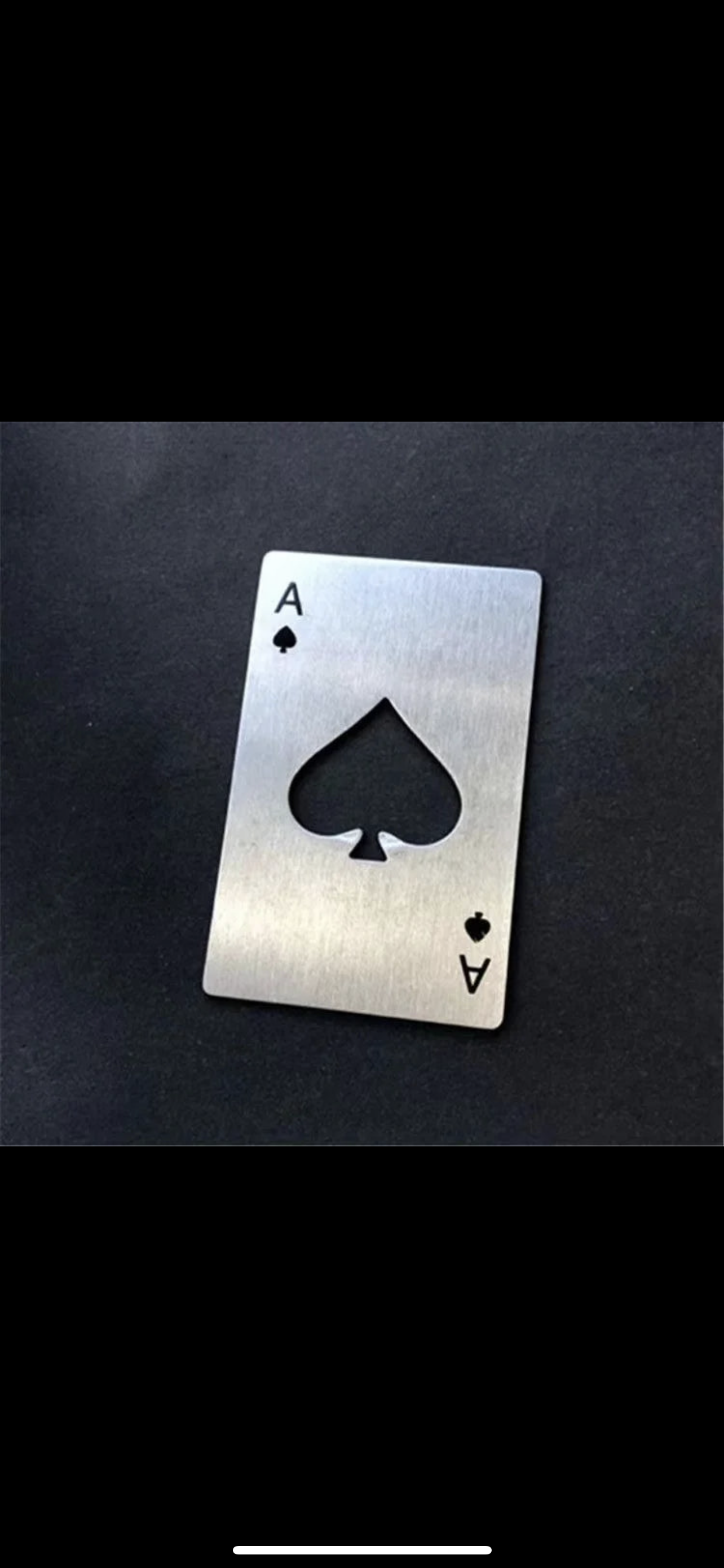 New Stainless Steel Metal Poker Game Waterproof Blackjack Game Toss Durable Silver Card Poker Opener