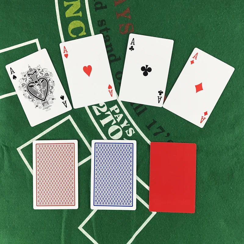 2 PCS/Lot Baccarat Texas Hold'em Plastic Playing Cards wear-resistant Waterproof Poker Card Board Bridge Poker Game Yernea